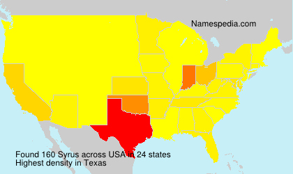Surname Syrus in USA Surname Syrus in USA