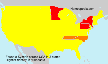 Surname Sysenh in USA Surname Sysenh in USA