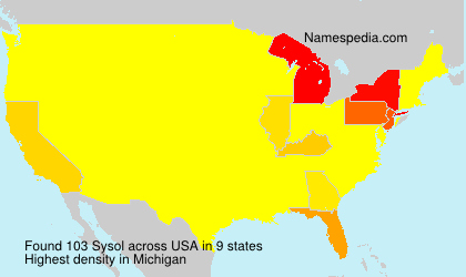 Surname Sysol in USA Surname Sysol in USA