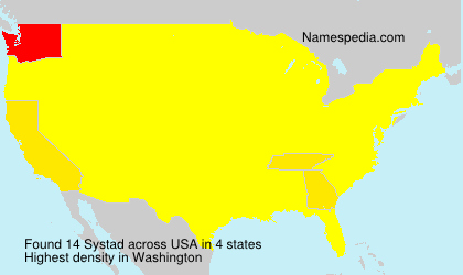 Surname Systad in USA Surname Systad in USA