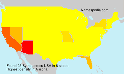 Surname Sythe in USA Surname Sythe in USA