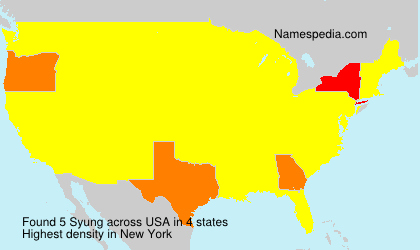 Surname Syung in USA Surname Syung in USA