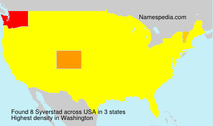 Surname Syverstad in USA Surname Syverstad in USA