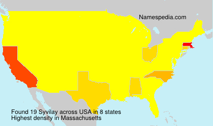 Surname Syvilay in USA Surname Syvilay in USA