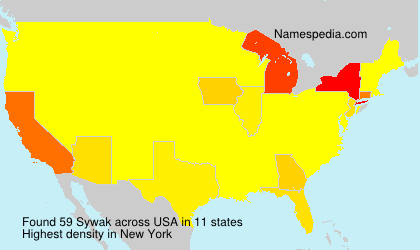 Surname Sywak in USA Surname Sywak in USA