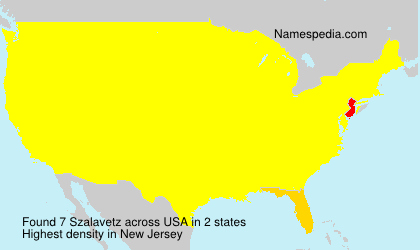 Surname Szalavetz in USA Surname Szalavetz in USA