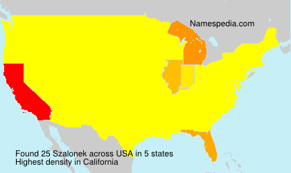 Surname Szalonek in USA Surname Szalonek in USA