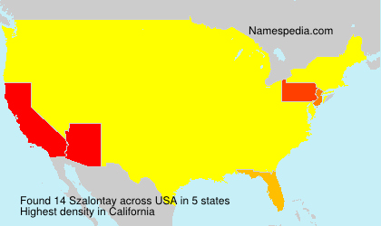 Surname Szalontay in USA Surname Szalontay in USA