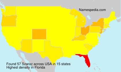 Surname Szaraz in USA Surname Szaraz in USA