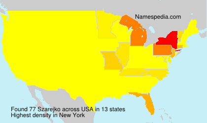 Surname Szarejko in USA Surname Szarejko in USA