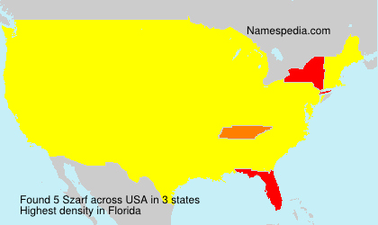 Surname Szarf in USA Surname Szarf in USA