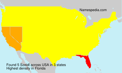 Surname Szeidl in USA Surname Szeidl in USA