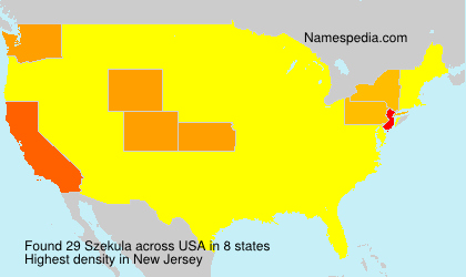 Surname Szekula in USA Surname Szekula in USA