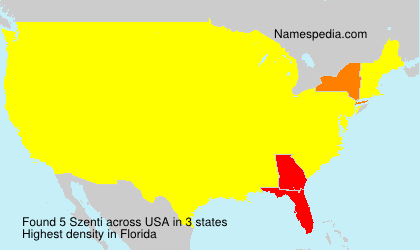 Surname Szenti in USA Surname Szenti in USA