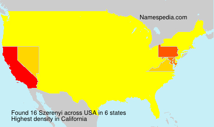 Surname Szerenyi in USA Surname Szerenyi in USA