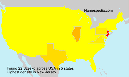 Surname Szesko in USA Surname Szesko in USA