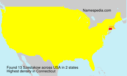 Surname Szestakow in USA
