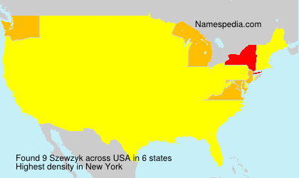 Surname Szewzyk in USA Surname Szewzyk in USA