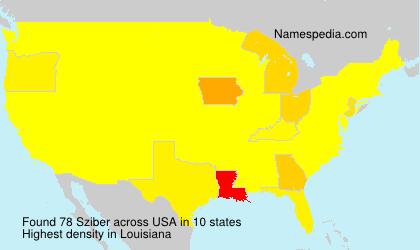Surname Sziber in USA Surname Sziber in USA