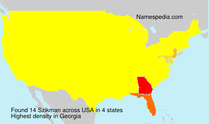 Surname Szikman in USA Surname Szikman in USA