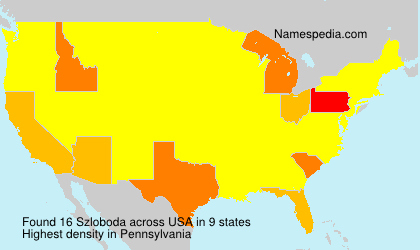 Surname Szloboda in USA Surname Szloboda in USA