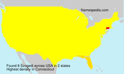 Surname Szogedi in USA