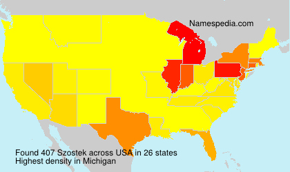 Surname Szostek in USA Surname Szostek in USA