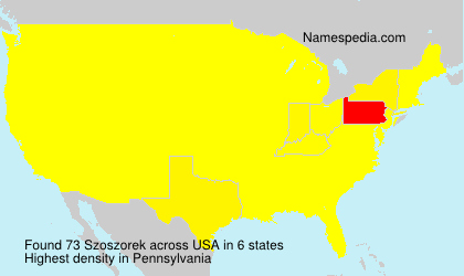 Surname Szoszorek in USA Surname Szoszorek in USA