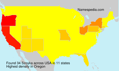 Surname Szoyka in USA Surname Szoyka in USA