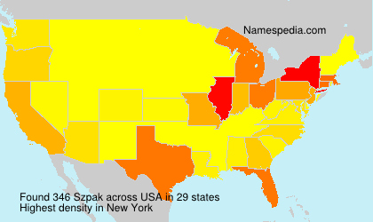 Surname Szpak in USA Surname Szpak in USA