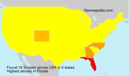Surname Szrejter in USA Surname Szrejter in USA