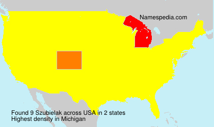 Surname Szubielak in USA