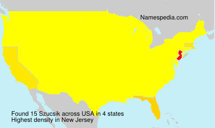 Surname Szucsik in USA Surname Szucsik in USA