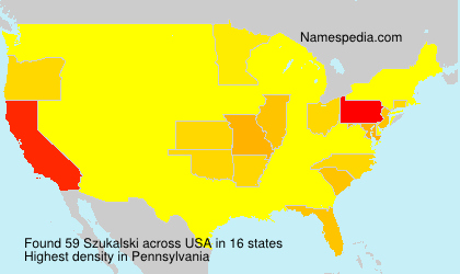 Surname Szukalski in USA