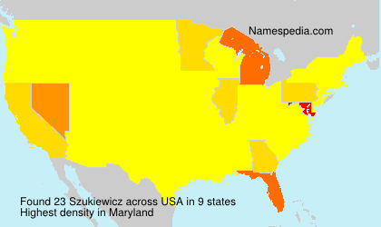 Surname Szukiewicz in USA Surname Szukiewicz in USA