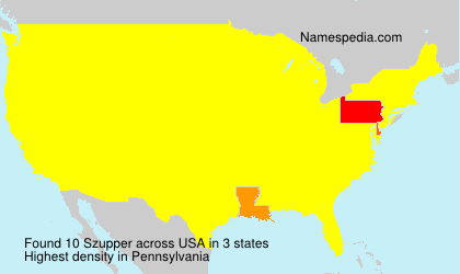 Surname Szupper in USA Surname Szupper in USA