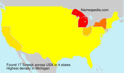 Surname Szwejk in USA Surname Szwejk in USA