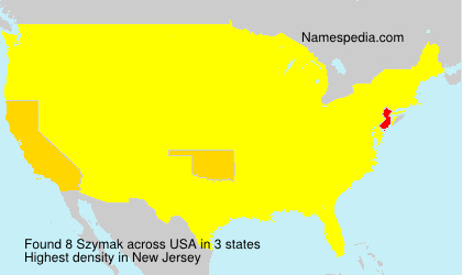 Surname Szymak in USA Surname Szymak in USA