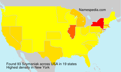 Surname Szymaniak in USA Surname Szymaniak in USA