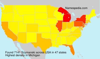 Surname Szymanski in USA Surname Szymanski in USA