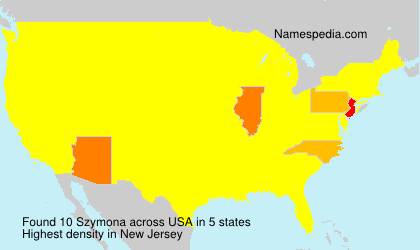 Surname Szymona in USA Surname Szymona in USA