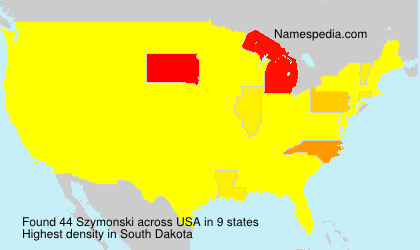 Surname Szymonski in USA Surname Szymonski in USA