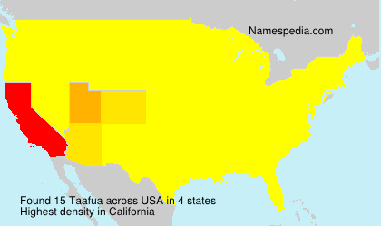 Surname Taafua in USA Surname Taafua in USA
