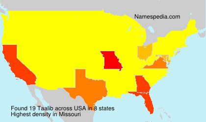 Surname Taalib in USA Surname Taalib in USA