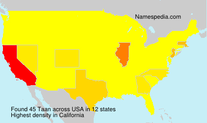 Surname Taan in USA Surname Taan in USA