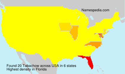 Surname Tabachow in USA Surname Tabachow in USA