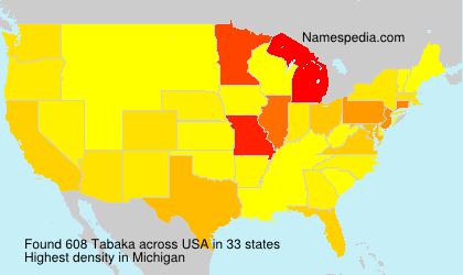Surname Tabaka in USA Surname Tabaka in USA