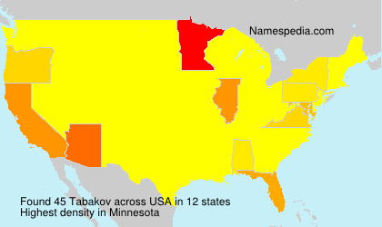 Surname Tabakov in USA Surname Tabakov in USA