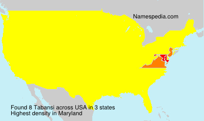 Surname Tabansi in USA Surname Tabansi in USA