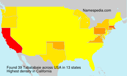 Surname Tabatabaie in USA Surname Tabatabaie in USA